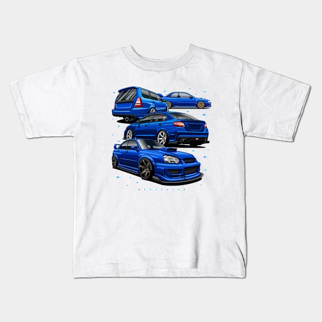 Subie mix Kids T-Shirt by Markaryan